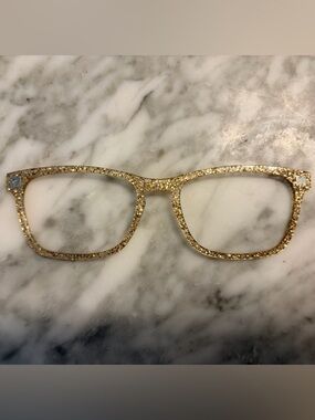 Pair gold glitter topper for Casper